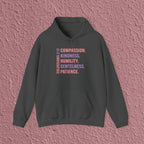 Compassion Kindness Humility Gentleness Patience Colossians 3:12 Christian Hoodie