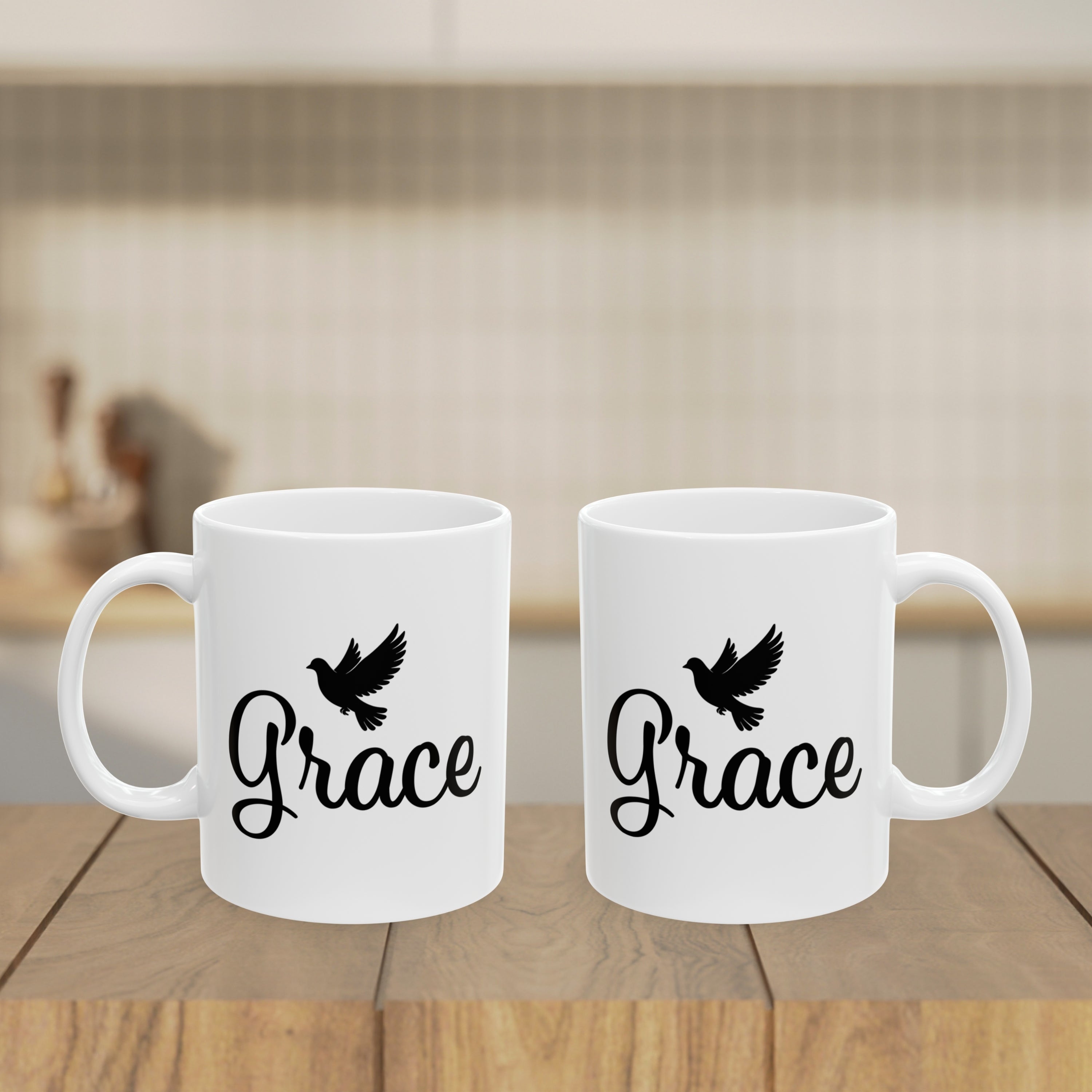 Grace Dove Religious Gift for New Believers Christian Mug
