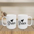 Grace Dove Religious Gift for New Believers Christian Mug