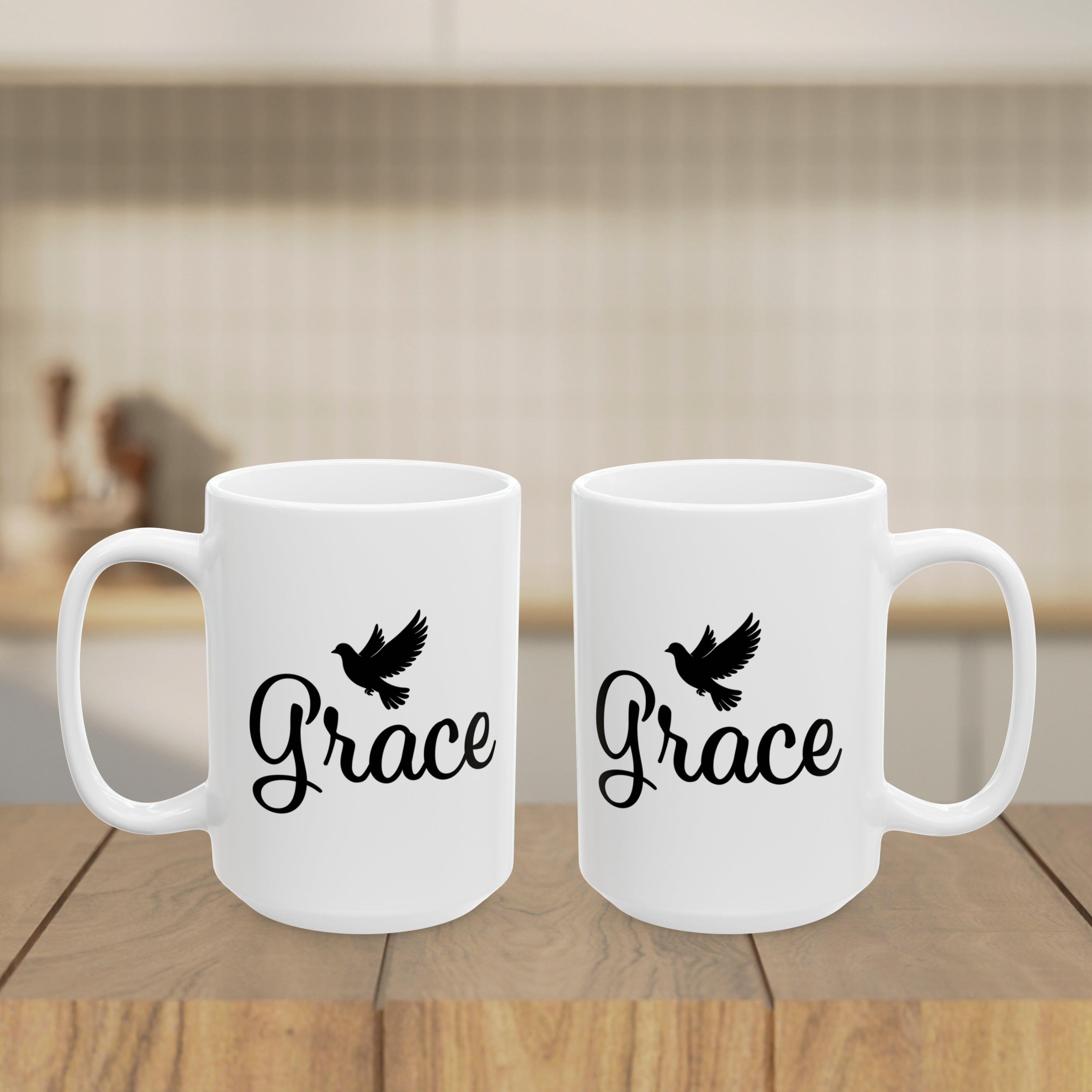 Grace Dove Religious Gift for New Believers Christian Mug