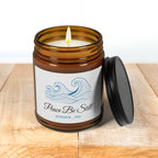 Personalized Peace Be Still Christian Candle Custom Name Faith Gift