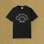 Personalized New Beginnings Custom Name Gift for New Believers Christian Unisex T-shirt