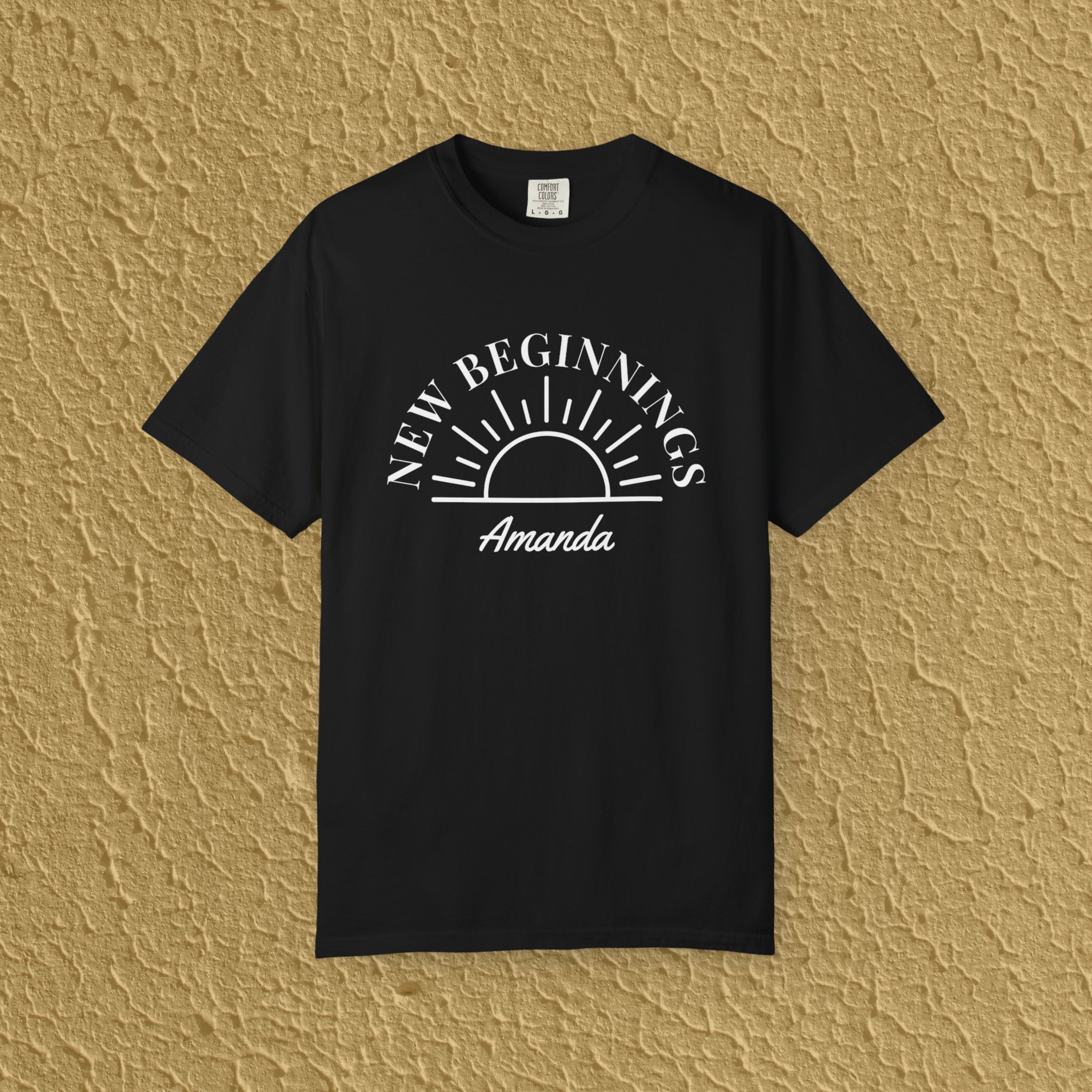 Personalized New Beginnings Custom Name Gift for New Believers Christian Unisex T-shirt