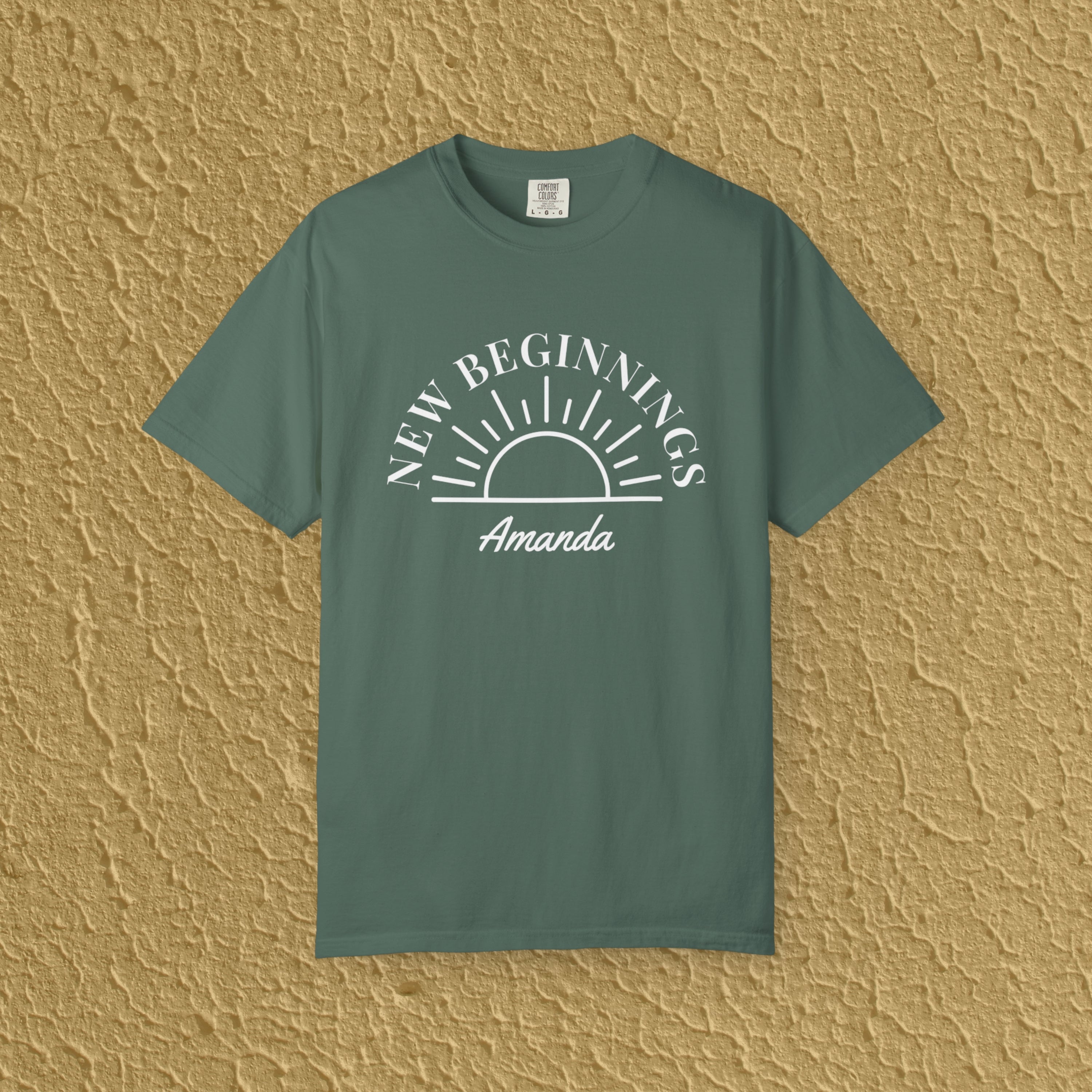 Personalized New Beginnings Custom Name Gift for New Believers Christian Unisex T-shirt
