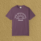 Personalized New Beginnings Custom Name Gift for New Believers Christian Unisex T-shirt