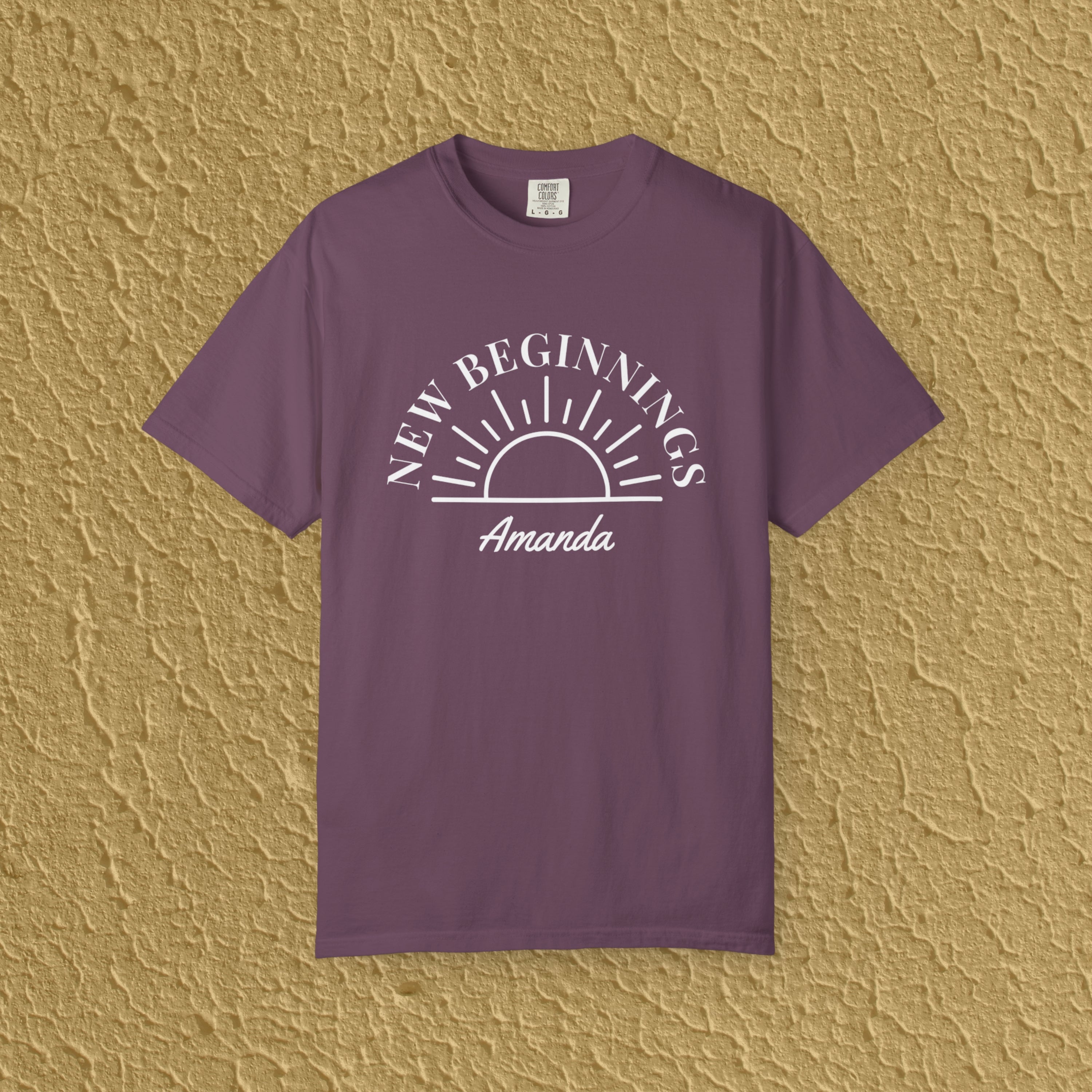 Personalized New Beginnings Custom Name Gift for New Believers Christian Unisex T-shirt