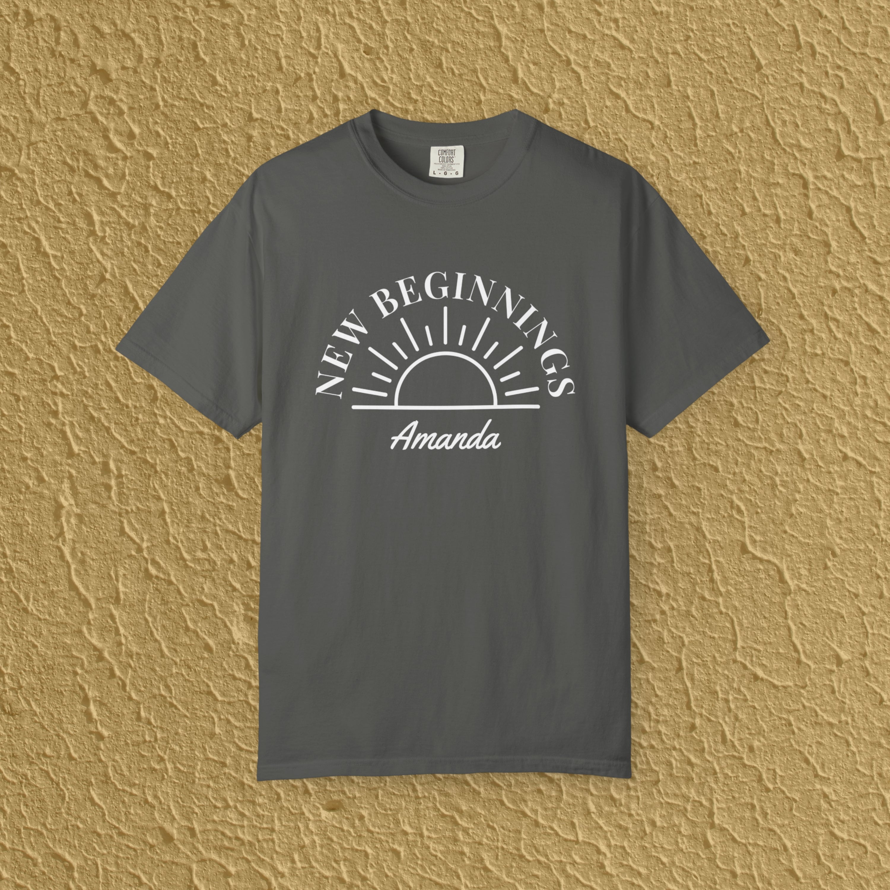 Personalized New Beginnings Custom Name Gift for New Believers Christian Unisex T-shirt