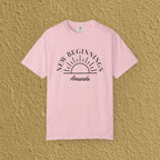 Personalized New Beginnings Custom Name Gift for New Believers Christian Unisex T-shirt