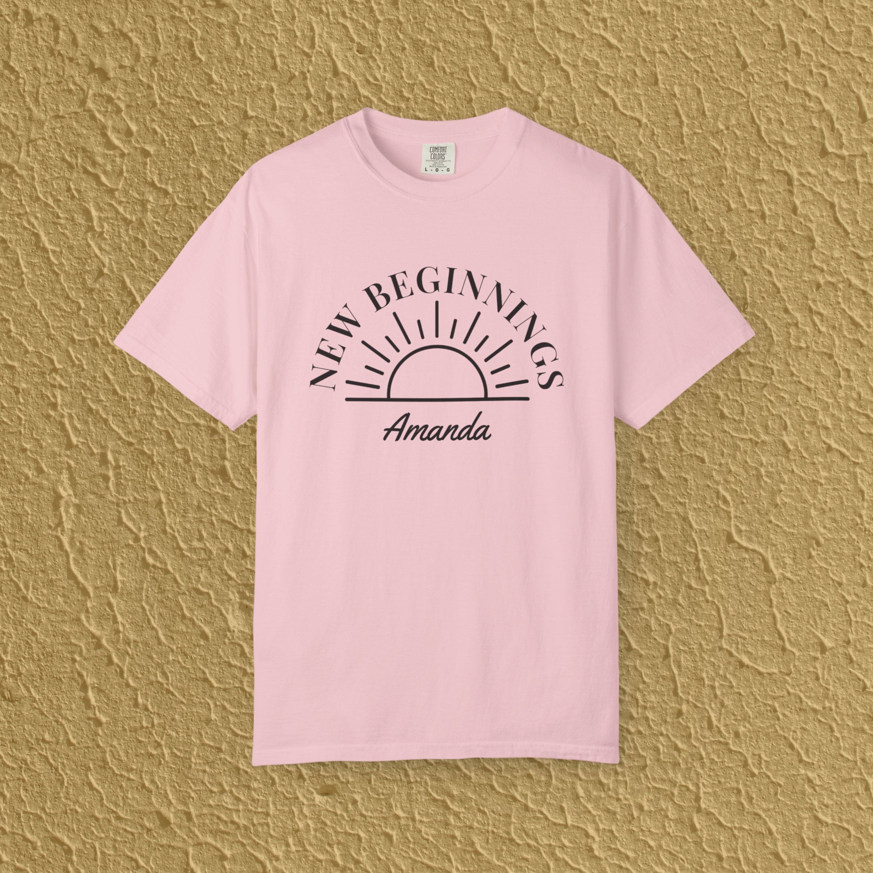 Personalized New Beginnings Custom Name Gift for New Believers Christian Unisex T-shirt