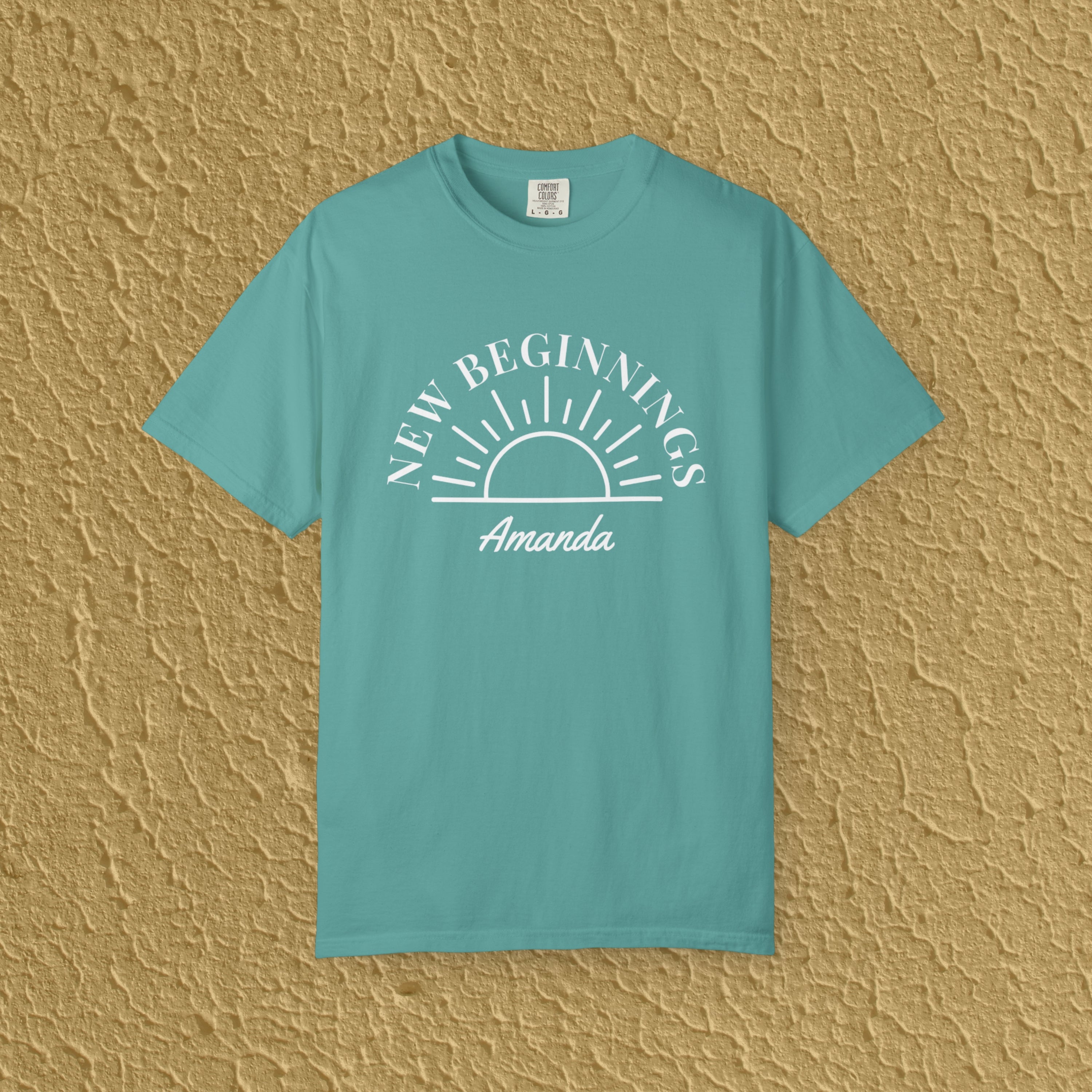 Personalized New Beginnings Custom Name Gift for New Believers Christian Unisex T-shirt