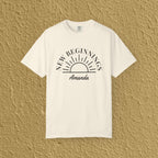 Personalized New Beginnings Custom Name Gift for New Believers Christian Unisex T-shirt
