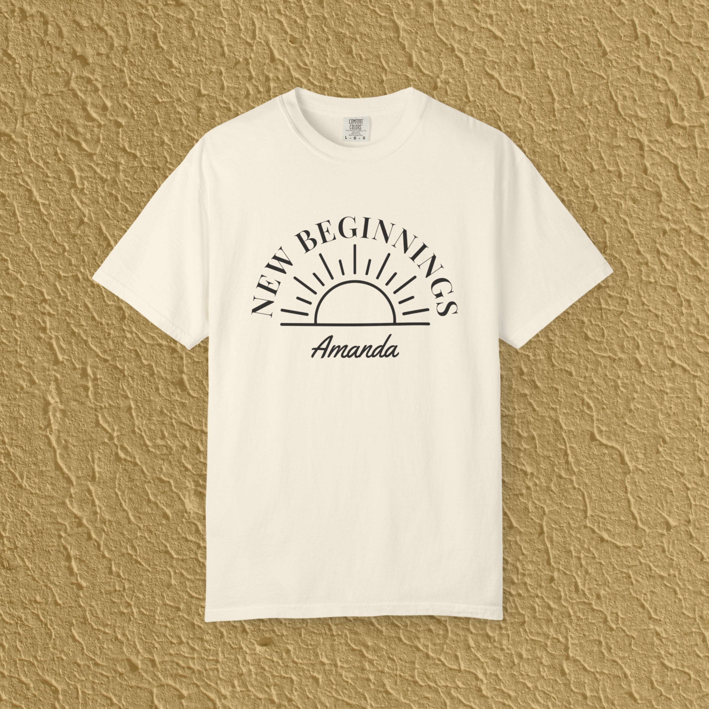 Personalized New Beginnings Custom Name Gift for New Believers Christian Unisex T-shirt
