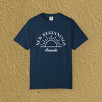 Personalized New Beginnings Custom Name Gift for New Believers Christian Unisex T-shirt