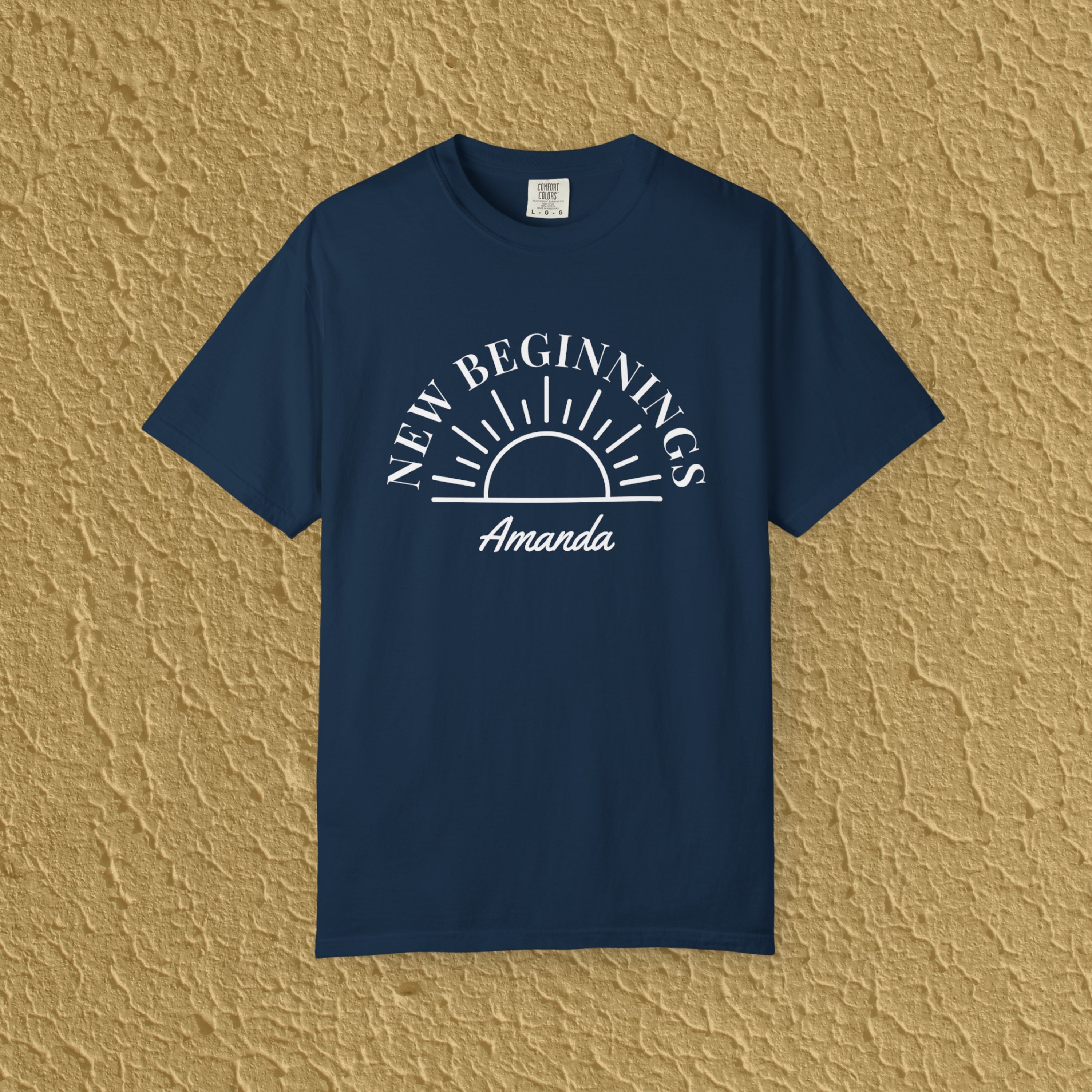 Personalized New Beginnings Custom Name Gift for New Believers Christian Unisex T-shirt