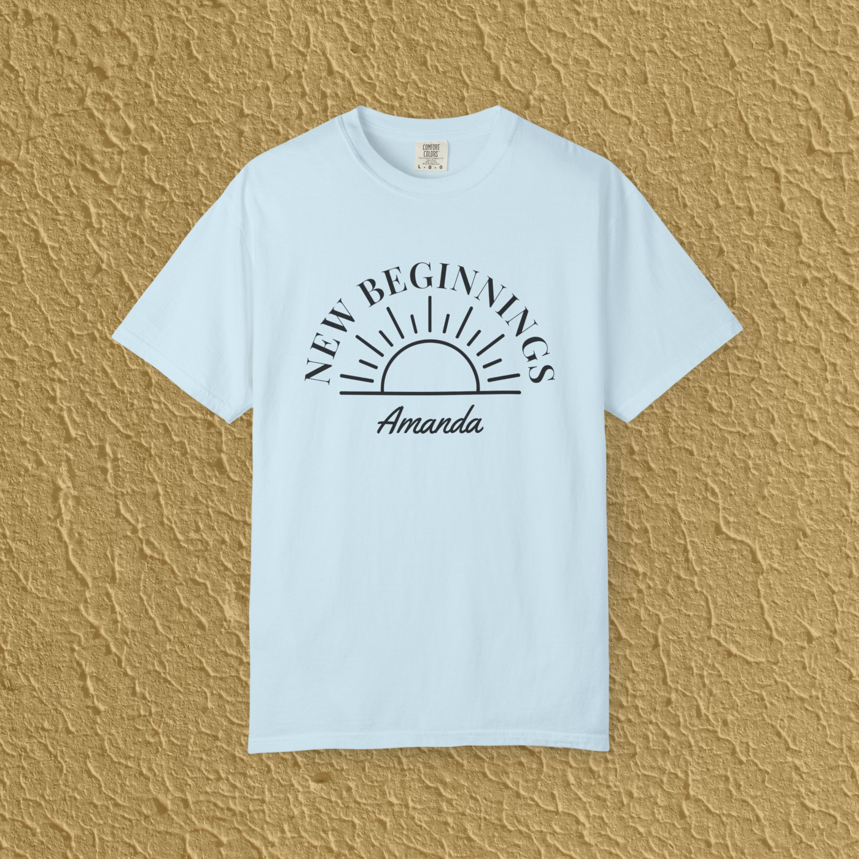 Personalized New Beginnings Custom Name Gift for New Believers Christian Unisex T-shirt