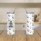 Sip Pray Keep Going Faith & Encouragement Gift Christian 20oz Tumbler