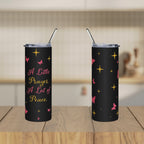 A Little Prayer A Lot of Peace Faith & Encouragement Gift Christian 20oz Tumbler