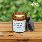 As For Me And My House Christian Candle Joshua 24:15 Gift for Mom