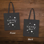 Faith Filled Mama Tote Bag Christian Mom Gift