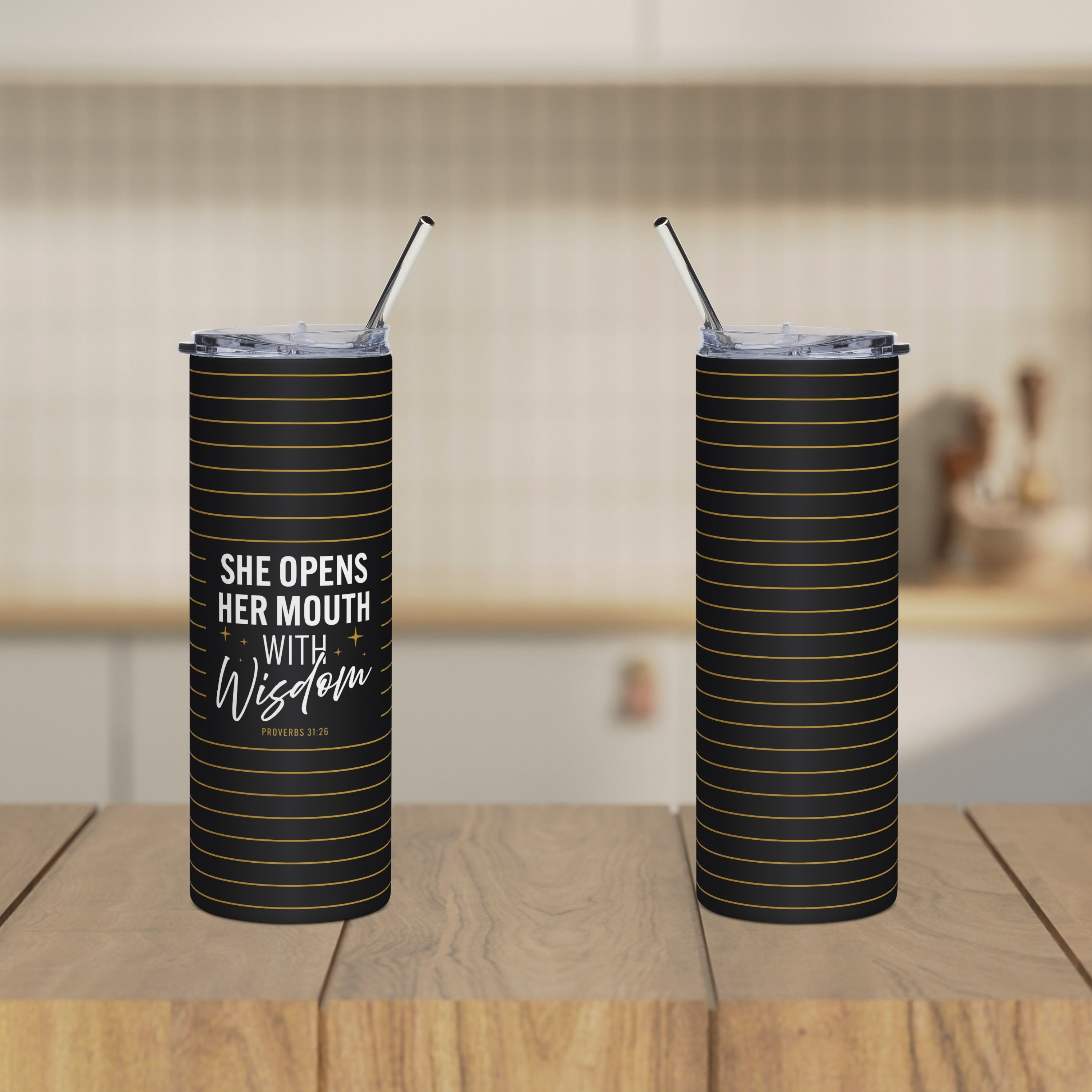 She Opens Her Mouth With Wisdom Christian Mom Gift 20oz Tumbler