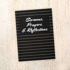 Sermons Prayers & Reflections Pastor Gift Christian Hardcover Journal