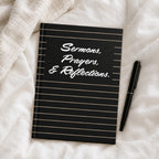 Sermons Prayers & Reflections Pastor Gift Christian Hardcover Journal
