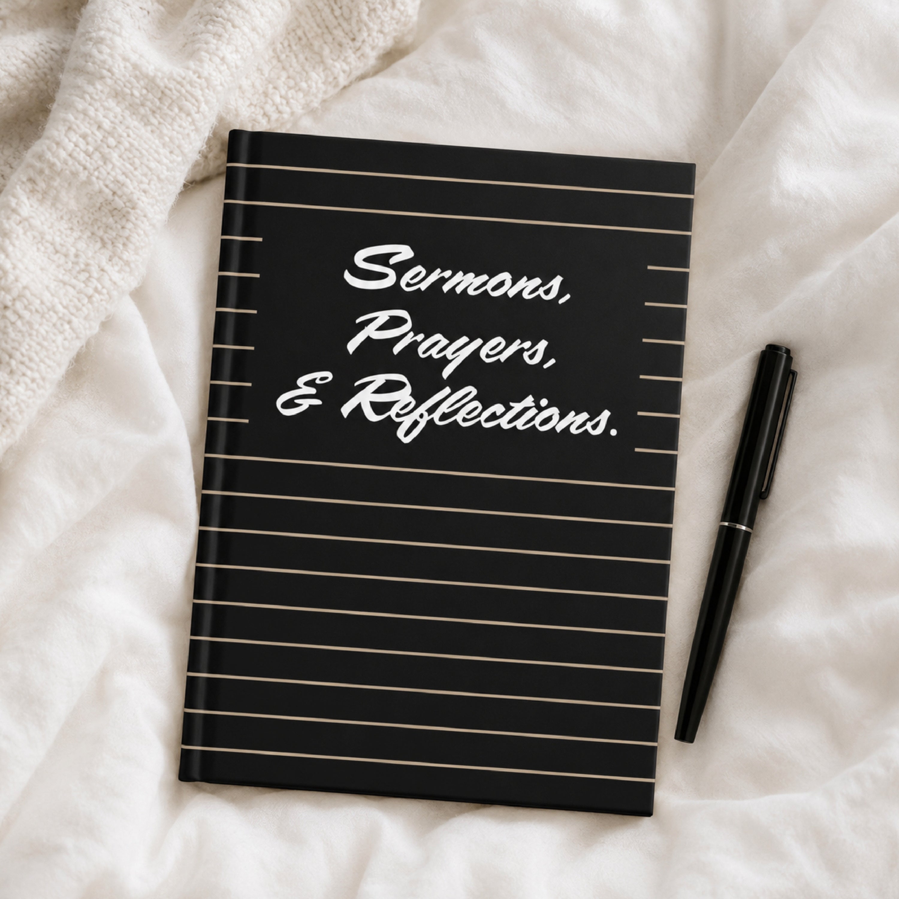 Sermons Prayers & Reflections Pastor Gift Christian Hardcover Journal