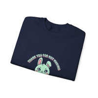 Cute Menacing Bunny Sweatshirt | kawaii threat, soft grunge