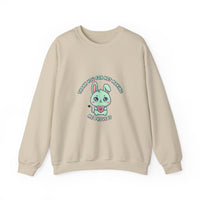 Cute Menacing Bunny Sweatshirt | kawaii threat, soft grunge