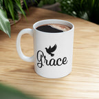 Grace Dove Religious Gift for New Believers Christian Mug