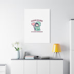 Please Be Nice Or We Meet Professionally Funny Quote Canvas