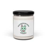Cute Menacing Bunny Candle | Scented Soy Candle, Kawaii Threat