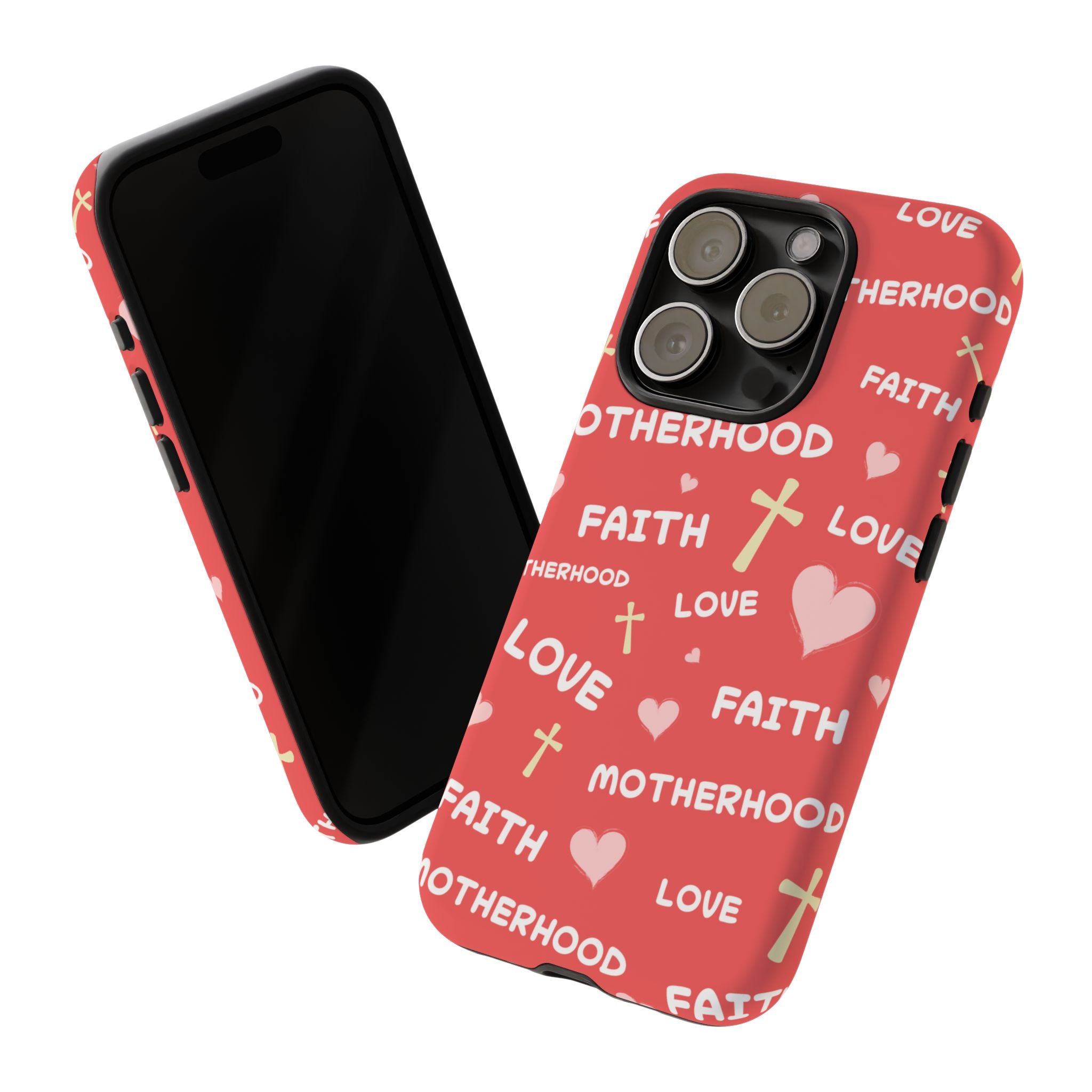 Christian Mom iPhone Case Faith Love Motherhood Phone Case Religious Gift for Mom