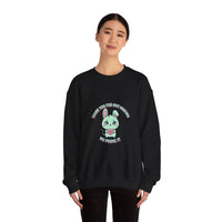 Cute Menacing Bunny Sweatshirt | kawaii threat, soft grunge