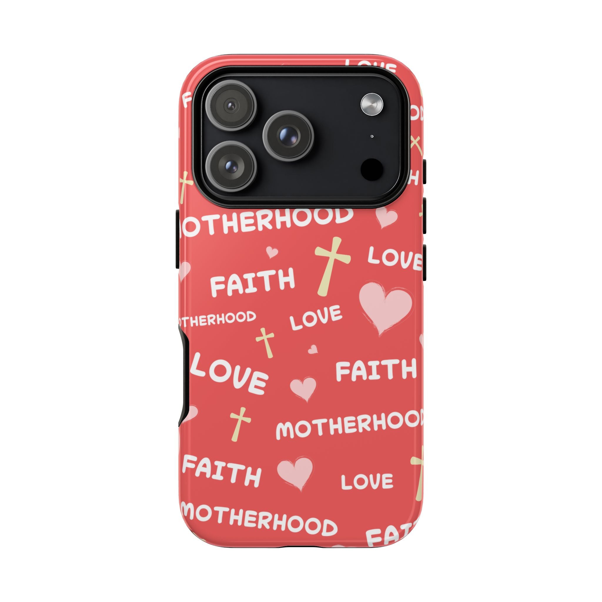 Christian Mom iPhone Case Faith Love Motherhood Phone Case Religious Gift for Mom