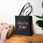 Faith Filled Father Tote Bag Christian Dad Gift