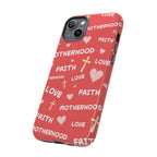 Christian Mom iPhone Case Faith Love Motherhood Phone Case Religious Gift for Mom