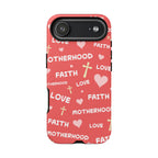 Christian Mom iPhone Case Faith Love Motherhood Phone Case Religious Gift for Mom
