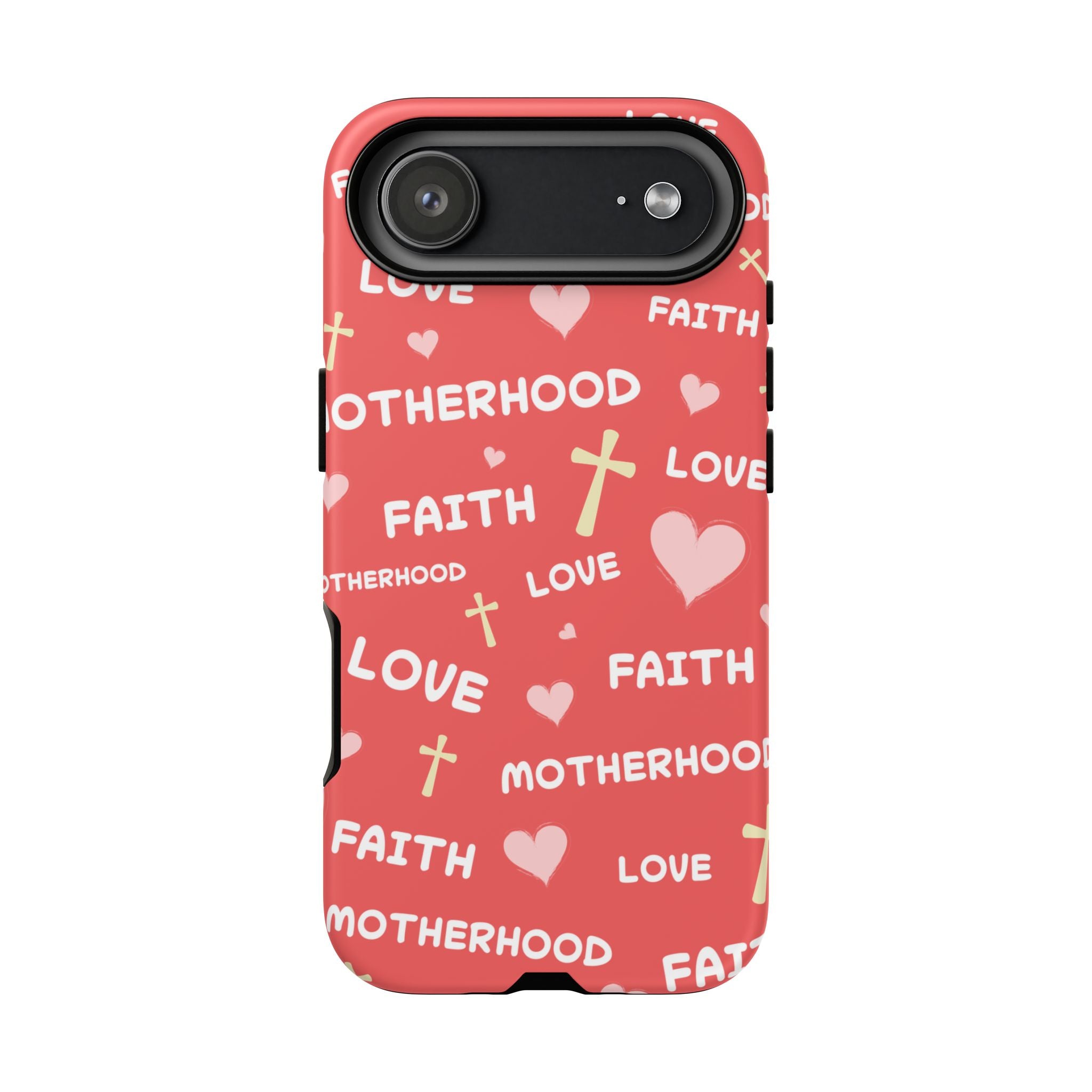 Christian Mom iPhone Case Faith Love Motherhood Phone Case Religious Gift for Mom