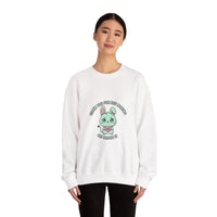 Cute Menacing Bunny Sweatshirt | kawaii threat, soft grunge