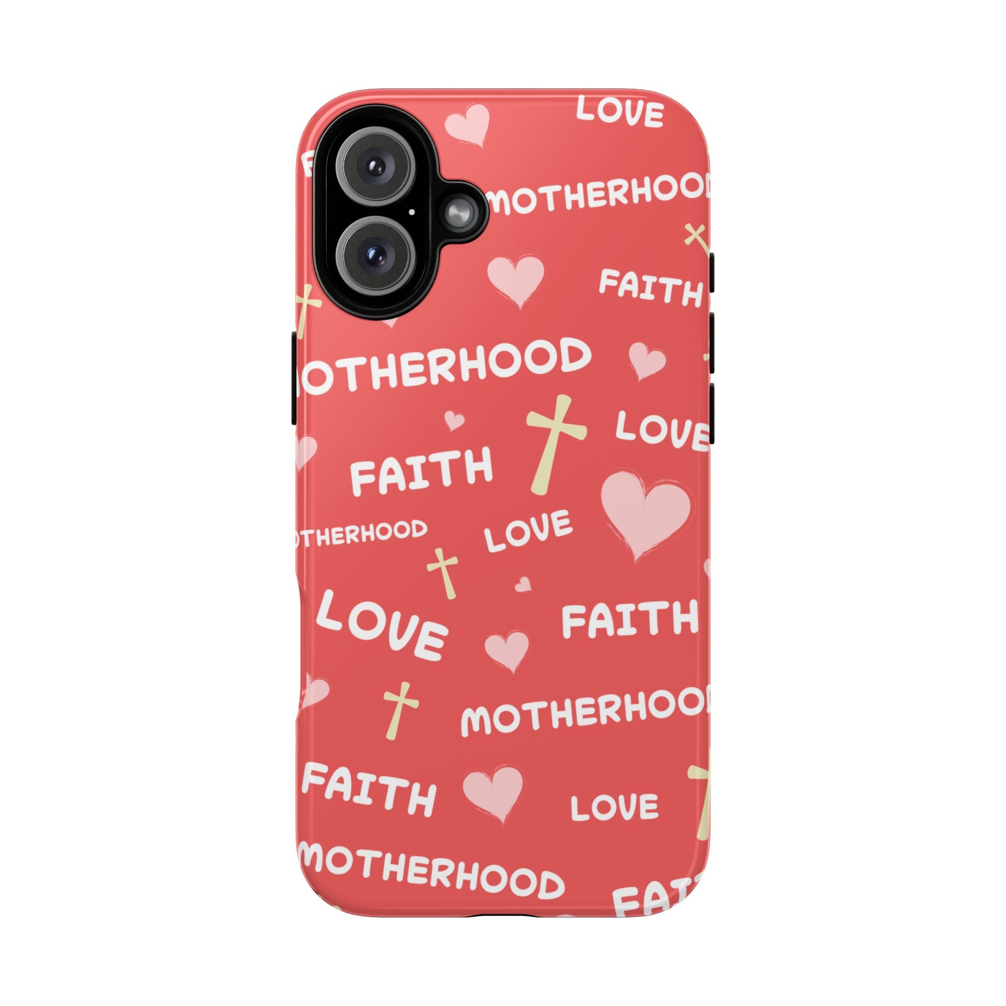 Christian Mom iPhone Case Faith Love Motherhood Phone Case Religious Gift for Mom