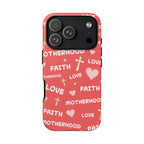 Christian Mom iPhone Case Faith Love Motherhood Phone Case Religious Gift for Mom