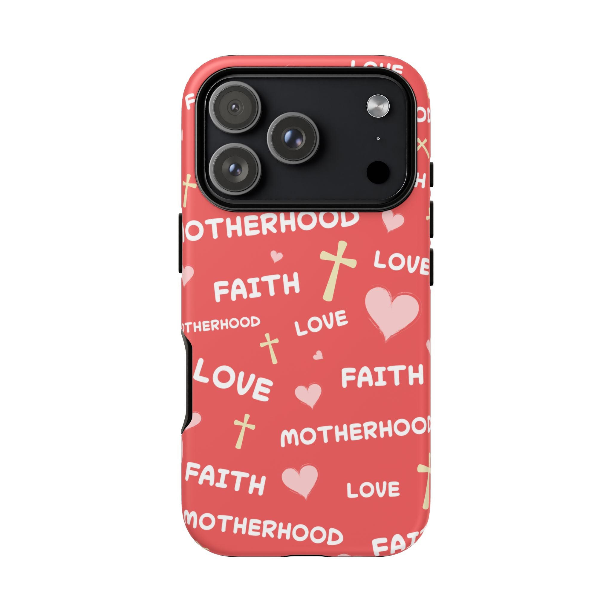 Christian Mom iPhone Case Faith Love Motherhood Phone Case Religious Gift for Mom