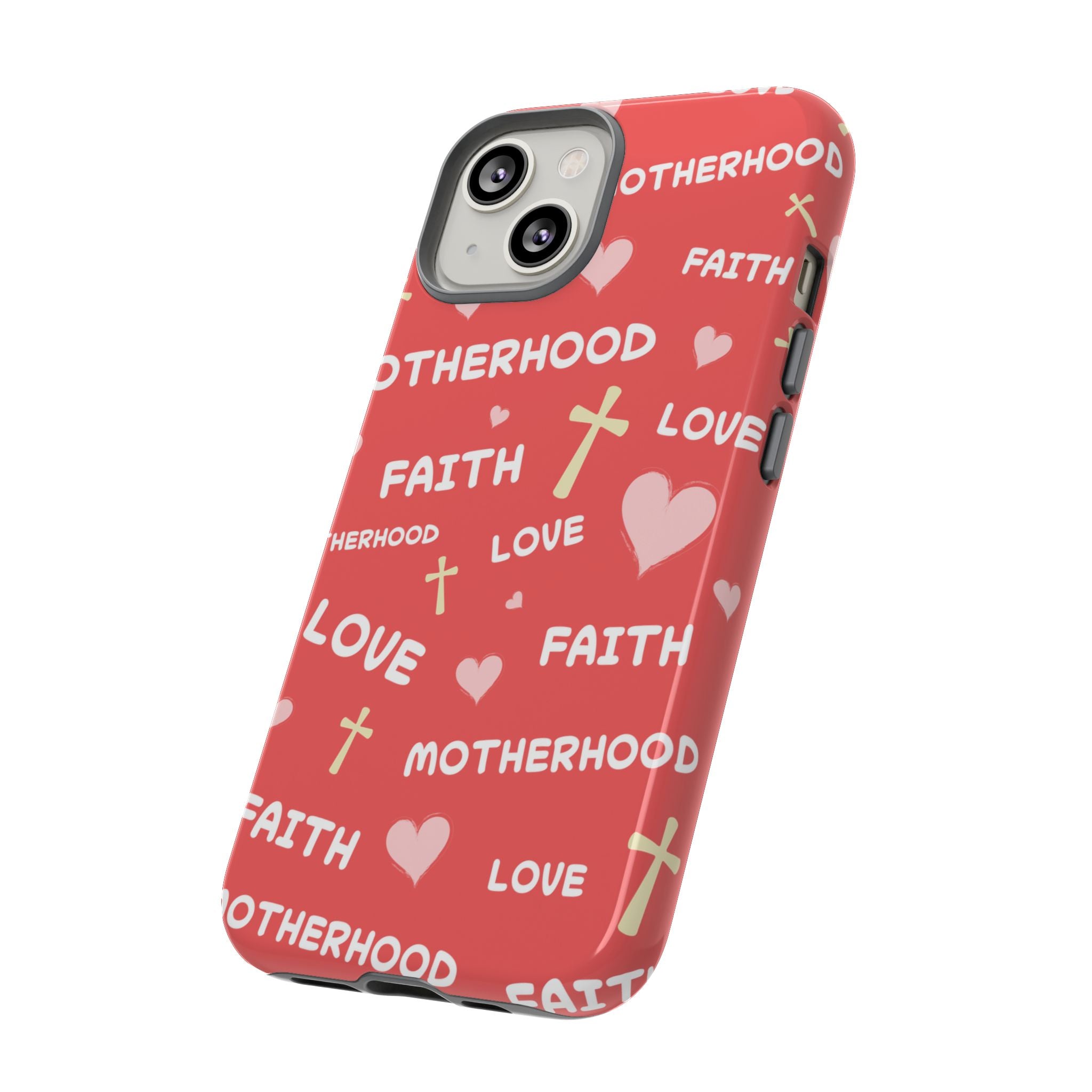 Christian Mom iPhone Case Faith Love Motherhood Phone Case Religious Gift for Mom