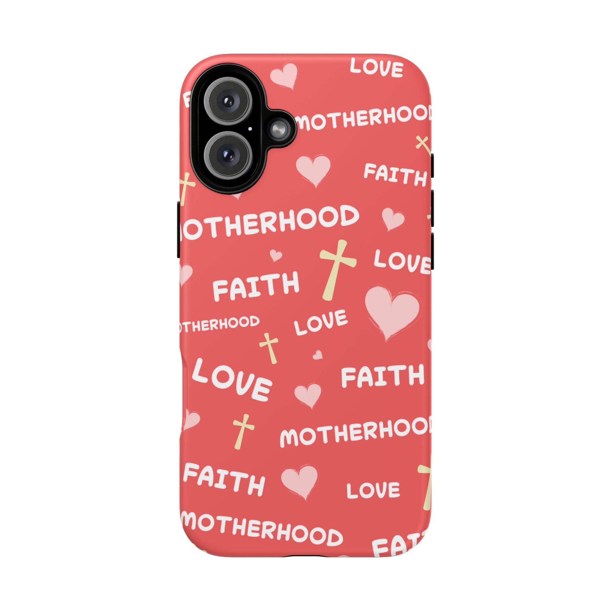 Christian Mom iPhone Case Faith Love Motherhood Phone Case Religious Gift for Mom