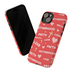 Christian Mom iPhone Case Faith Love Motherhood Phone Case Religious Gift for Mom