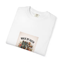 Faith Cowboy Boots T-Shirt — "Walk By Faith" Inspirational Western Tee