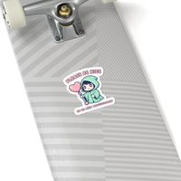 Please Be Nice sticker | Soft Threat kawaii menacing pastel sticker