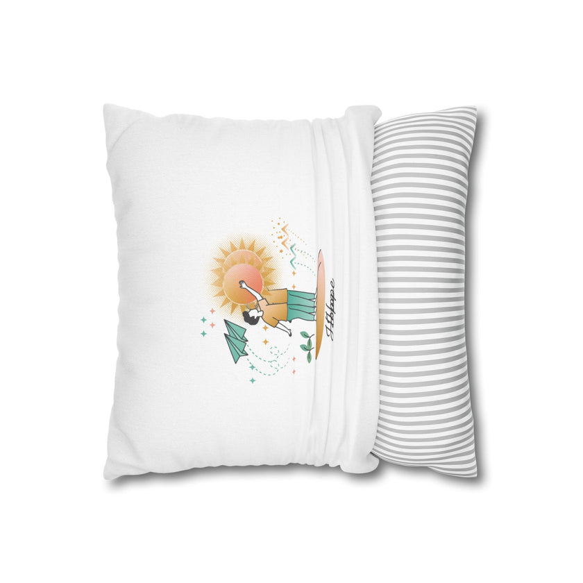 Spun Polyester Square Pillowcase