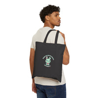 Cute Menacing Bunny Tote | Soft Threat kawaii grunge, pastel mint canvas